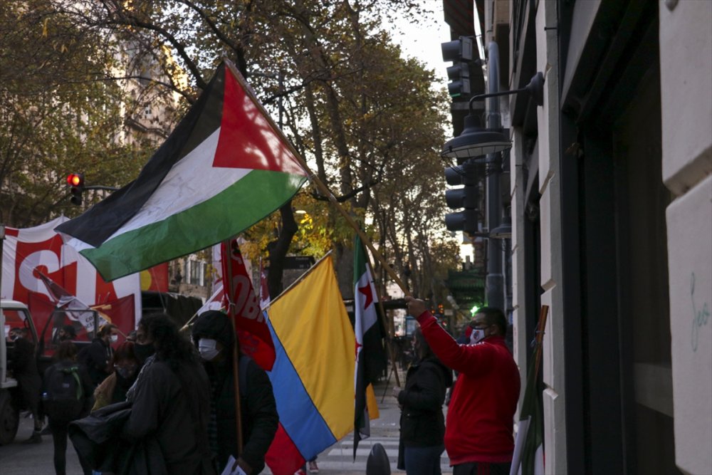 Arjantin'de "İsrail'i kınama, Filistin ile dayanışma" gösterisi düzenlendi