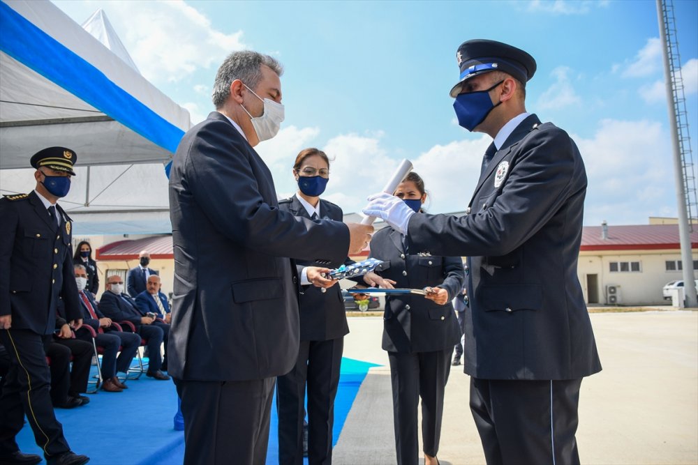 Adana'da polis adaylarının mezuniyet heyecanı
