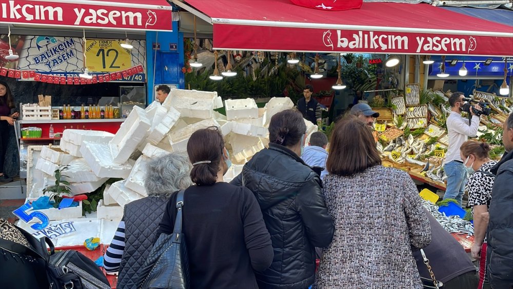 Edirne'de 5 liraya düşen hamsiye vatandaşlar yoğun ilgi gösterdi