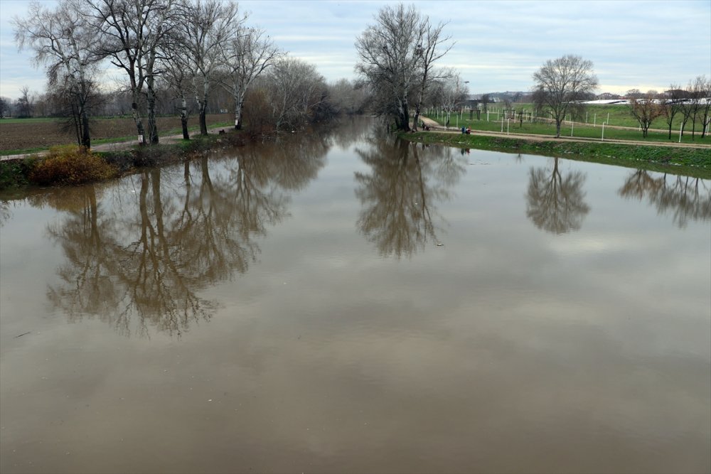Trakya'da son yağışlar nehirlerin su debisini artırdı