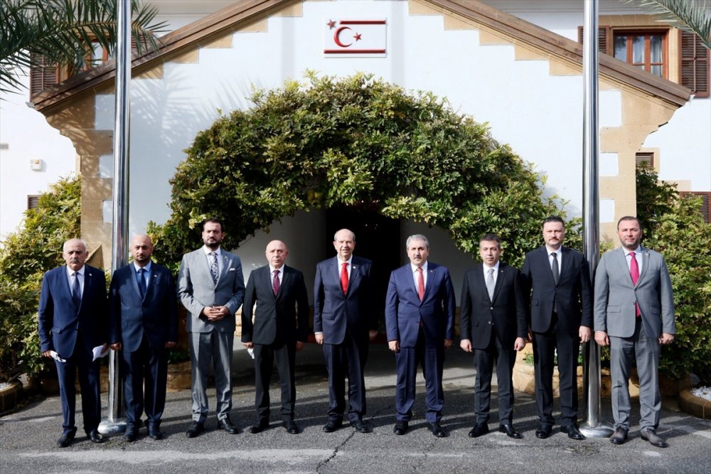 KKTC Cumhurbaşkanı Tatar, BBP Genel Başkanı Destici'yi kabul etti