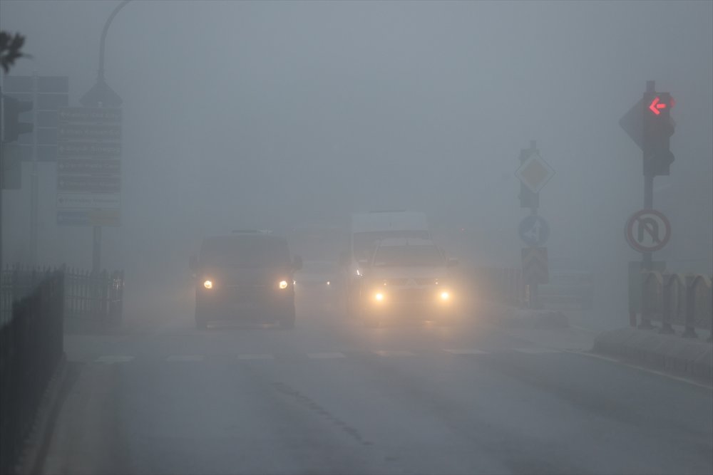 Edirne'de yoğun sis etkili oluyor