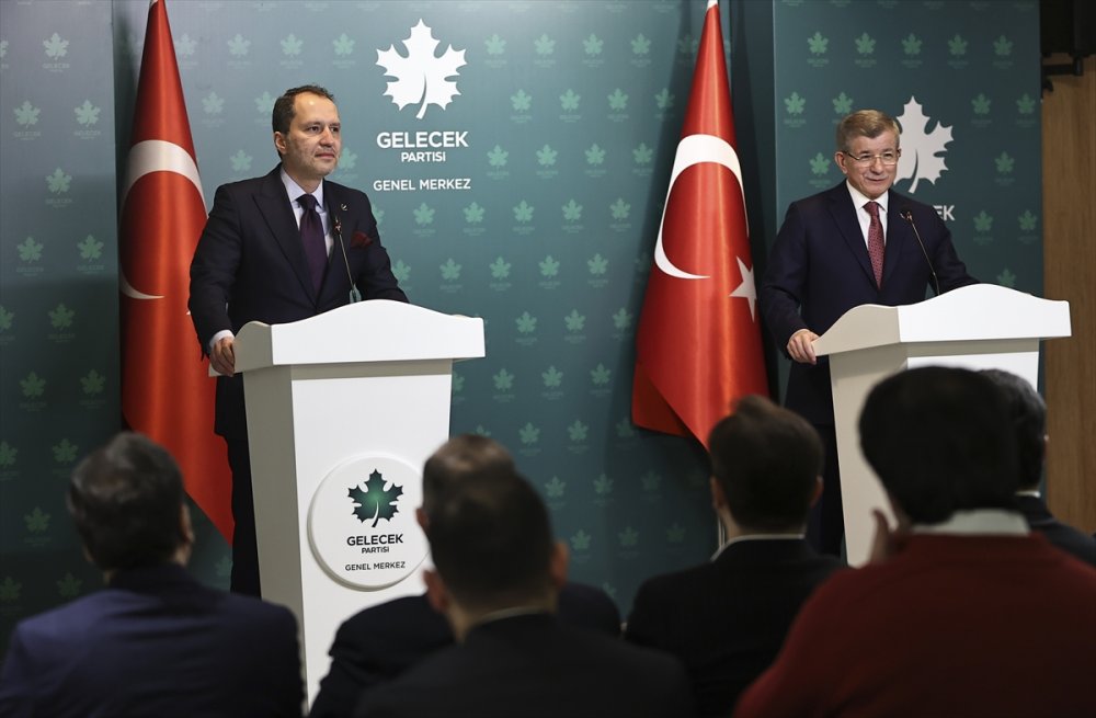 Fatih Erbakan, Davutoğlu'nu ziyaret etti