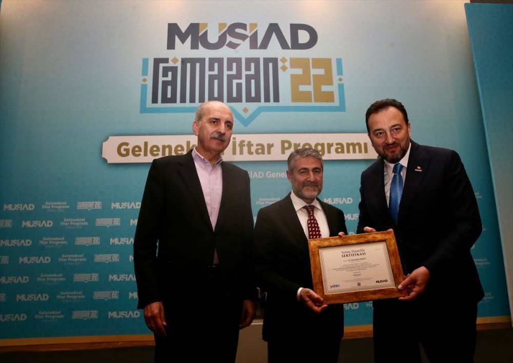 Hazine ve Maliye Bakanı Nebati, MÜSİAD'ın geleneksel iftar programında konuştu: