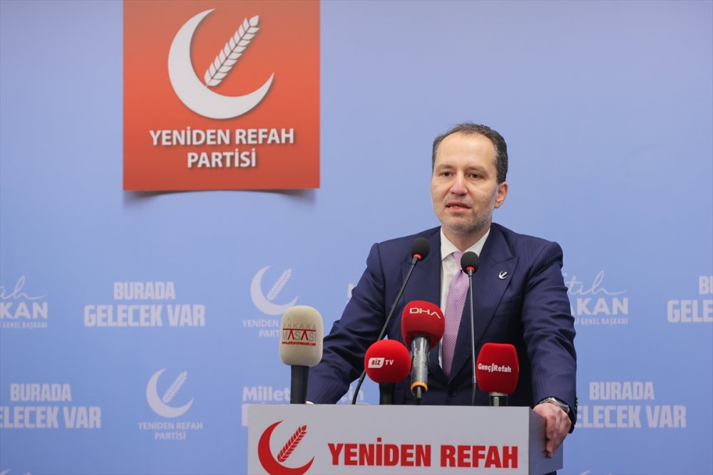 Memleket Partisi Genel Başkanı İnce, Yeniden Refah Partisi Genel Başkanı Erbakan'ı ziyaret etti