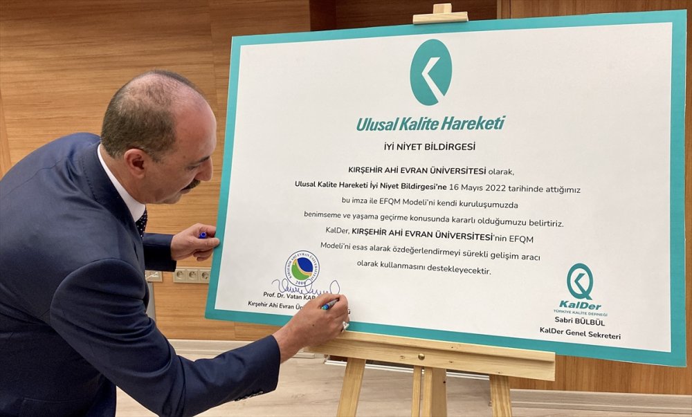 Kırşehir Ahi Evran Üniversitesi "Ulusal Kalite Hareketi"ne katıldı