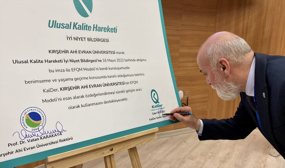 Kırşehir Ahi Evran Üniversitesi "Ulusal Kalite Hareketi"ne katıldı