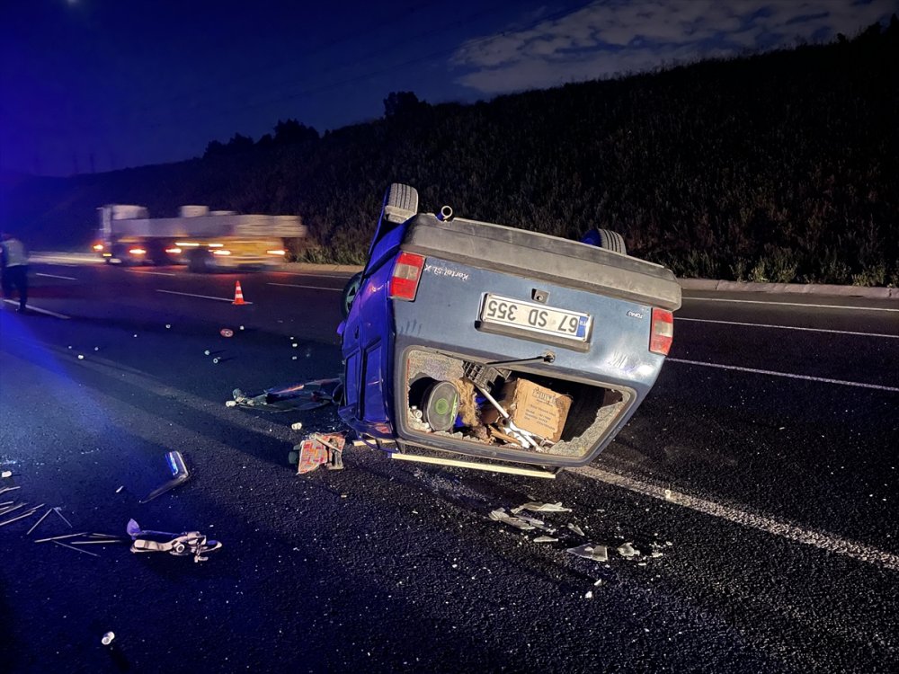 Kuzey Marmara Otoyolu’ndaki trafik kazasında 2 kişi yaralandı