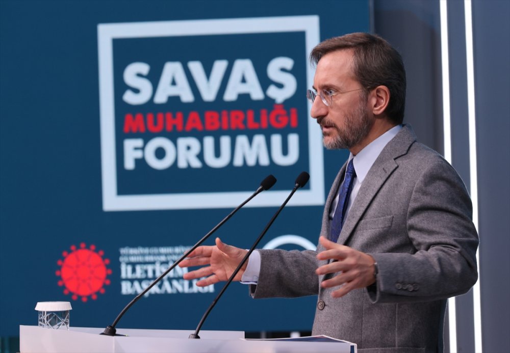 İletişim Başkanı Altun, "Savaş Muhabirleri bazen savaşın seyrini değiştirebilir"