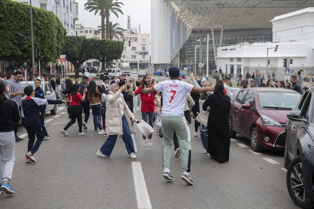 Fas'ın Dünya Kupası'ndaki galibiyeti ülkede coşkuyla kutlanıyor