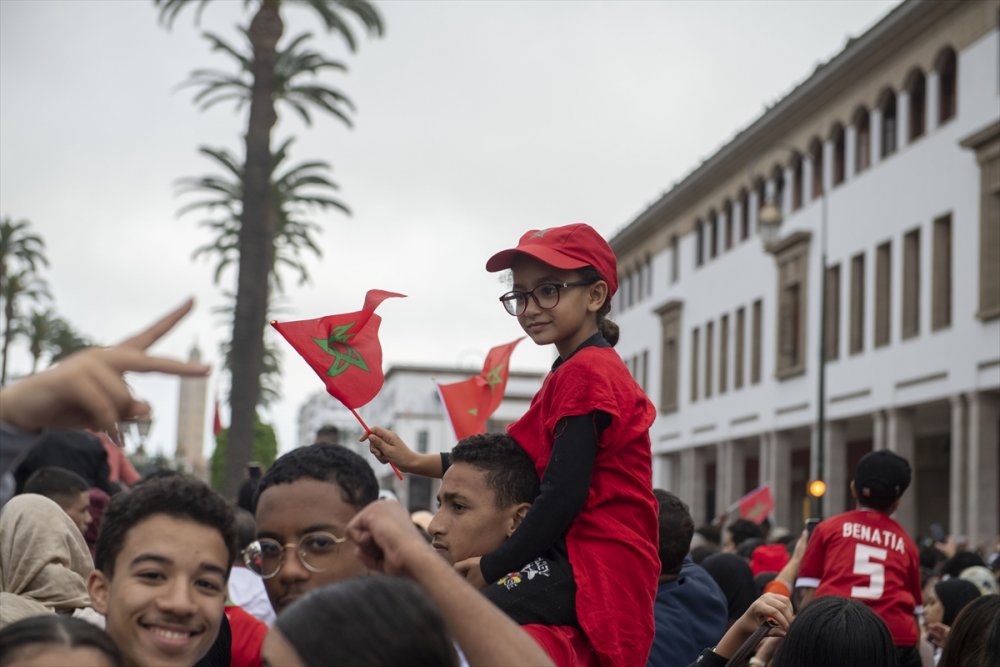 Fas'ın Dünya Kupası'ndaki galibiyeti ülkede coşkuyla kutlanıyor