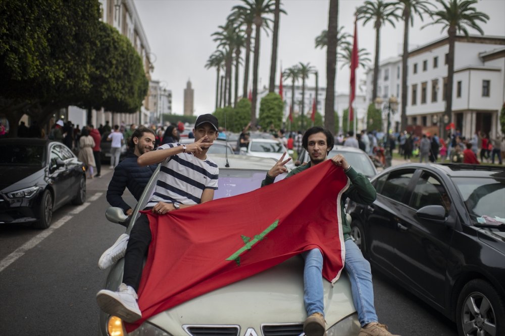 Fas'ın Dünya Kupası'ndaki galibiyeti ülkede coşkuyla kutlanıyor