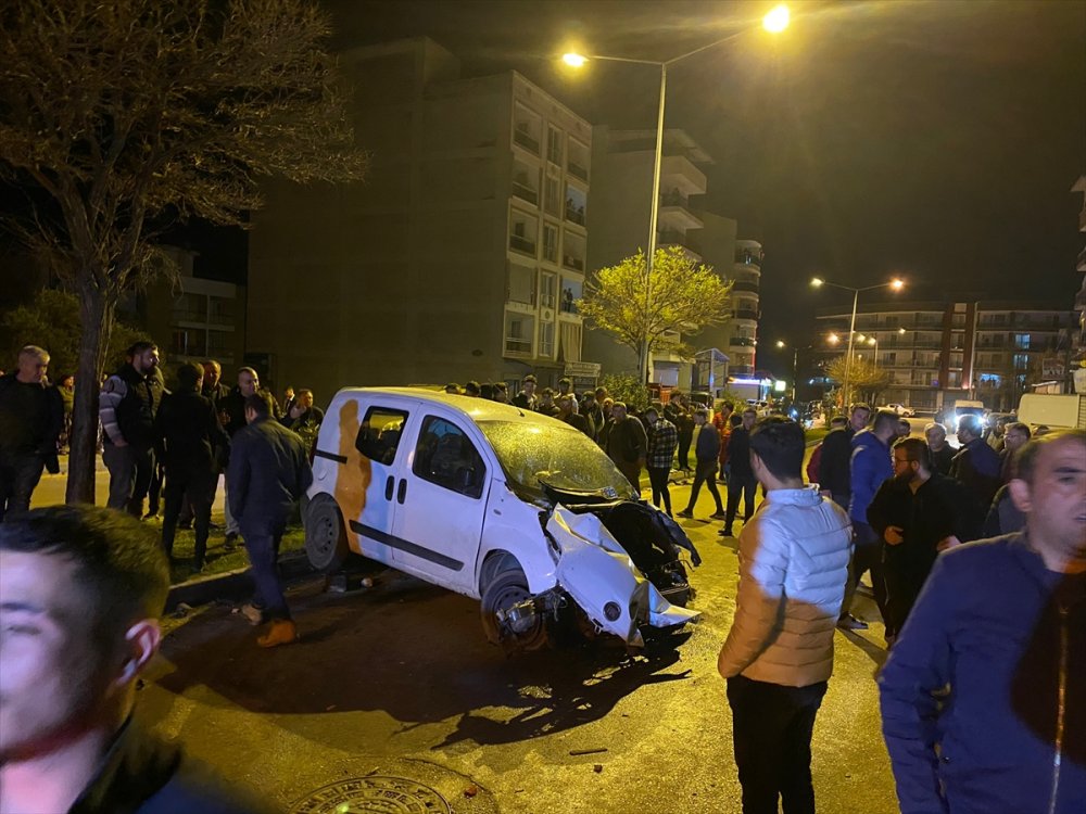 Aydın'da kontrolden çıkan araç iş yerine girdi