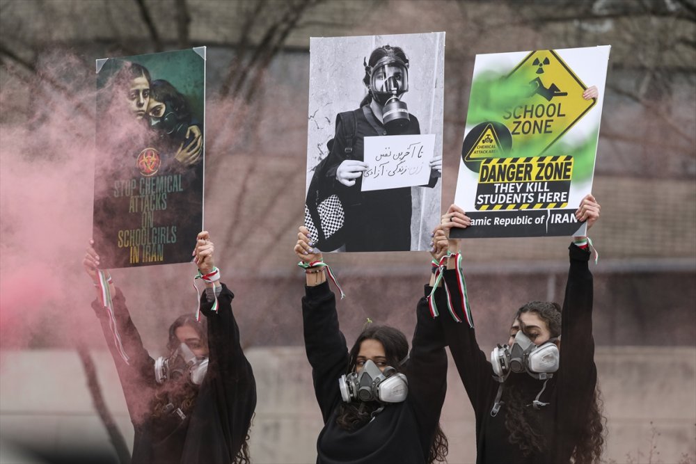 Washington'dan İran'daki protestolara destek yürüyüşü