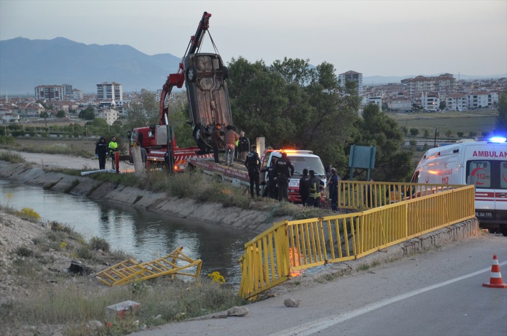 Karaman’da su kanalına düşen otomobilin sürücüsü öldü