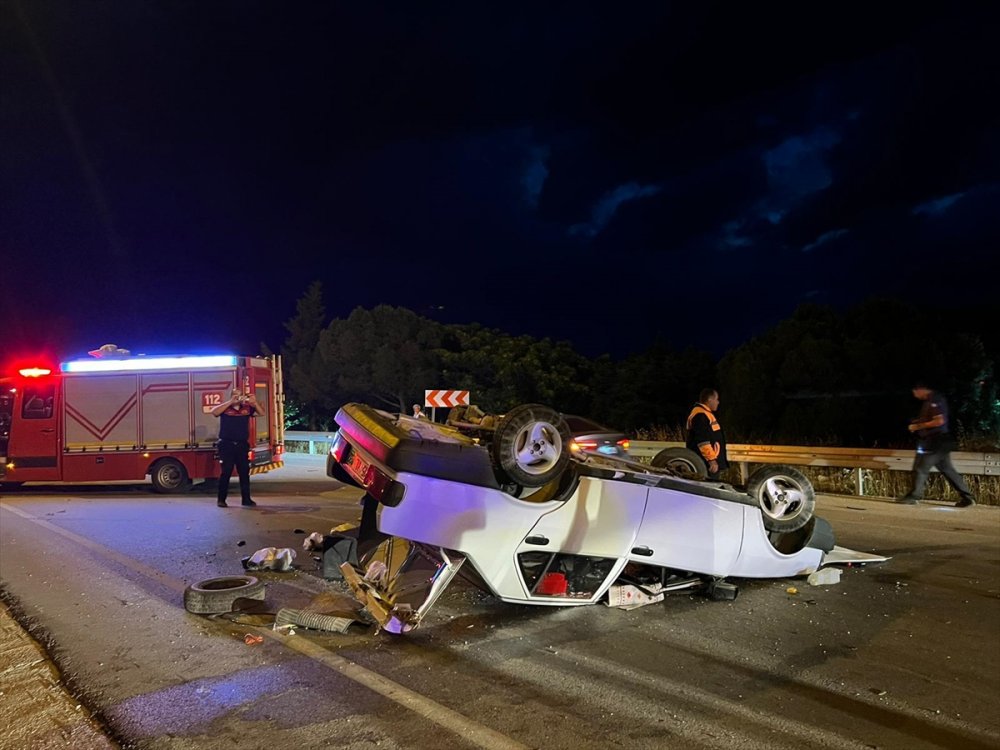 Burdur'da devrilen otomobilin sürücüsü hayatını kaybetti