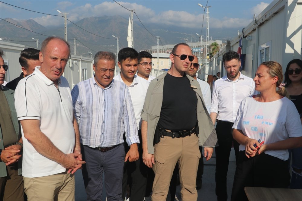 Memleket Partisi Genel Başkanı İnce, Hatay'da ziyaretlerde bulundu