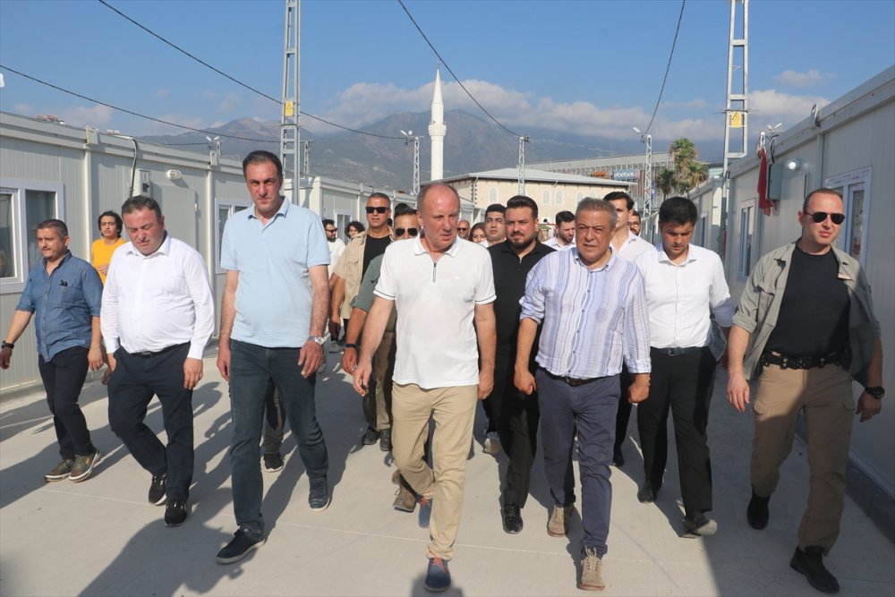 Memleket Partisi Genel Başkanı İnce, Hatay'da ziyaretlerde bulundu