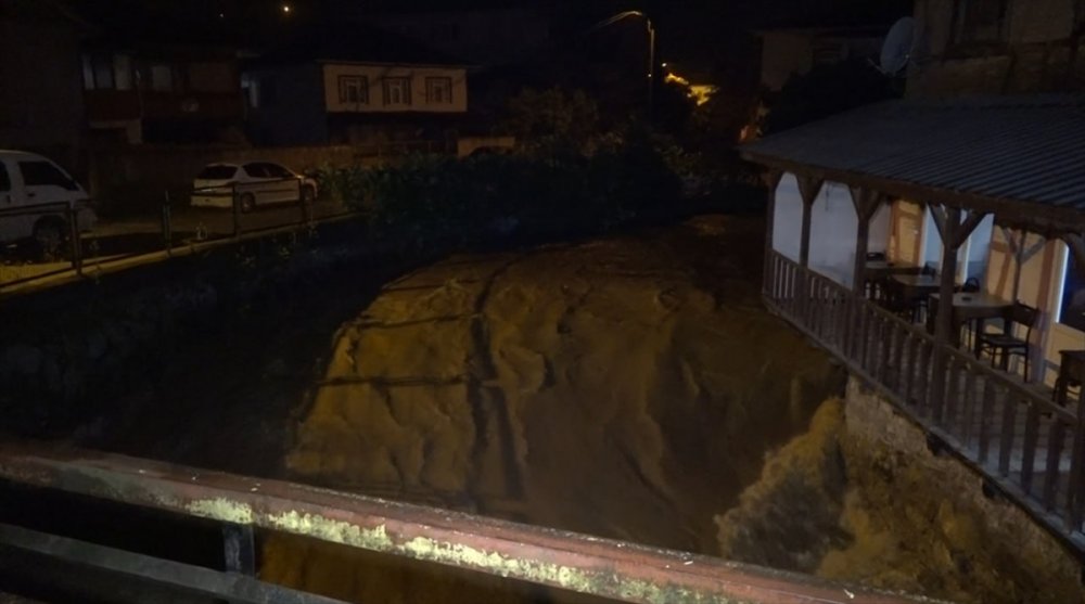 Sakarya'da ev ve iş yerlerini su bastı