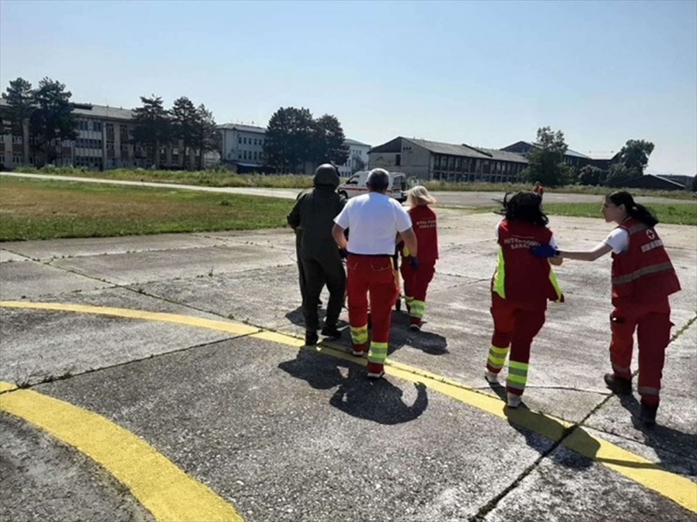 Bosna Hersek'te sağlık sorunu yaşayan Türk'e helikopterle müdahale
