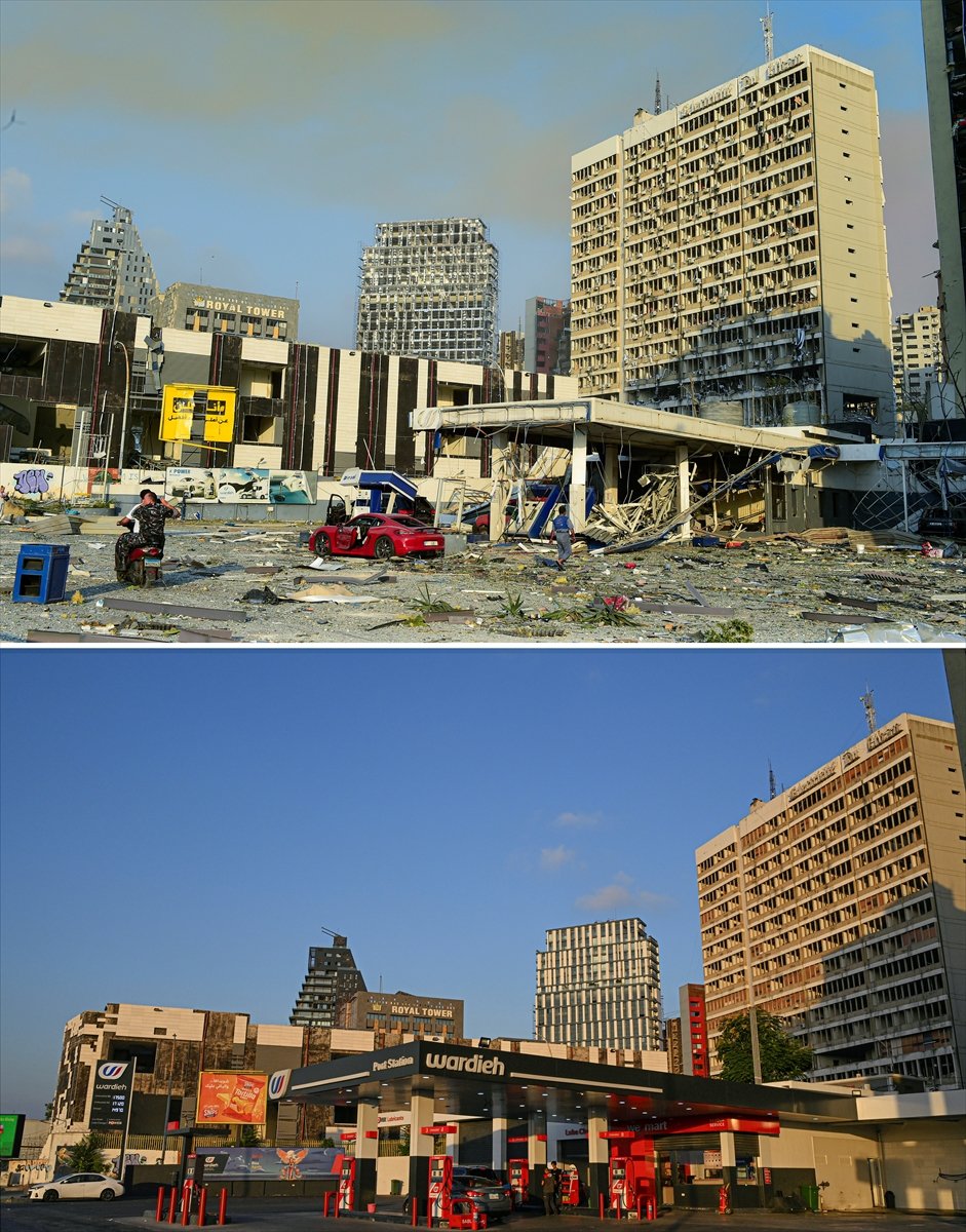 Beirut Patlaması'nda yıkılan turistik ve tarihi bölgeler yeniden inşa edildi