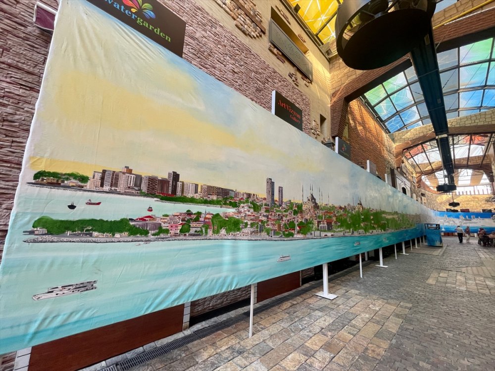 50 metrelik İstanbul tablosunu 100 günde tamamlayacak