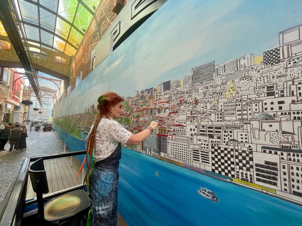 50 metrelik İstanbul tablosunu 100 günde tamamlayacak