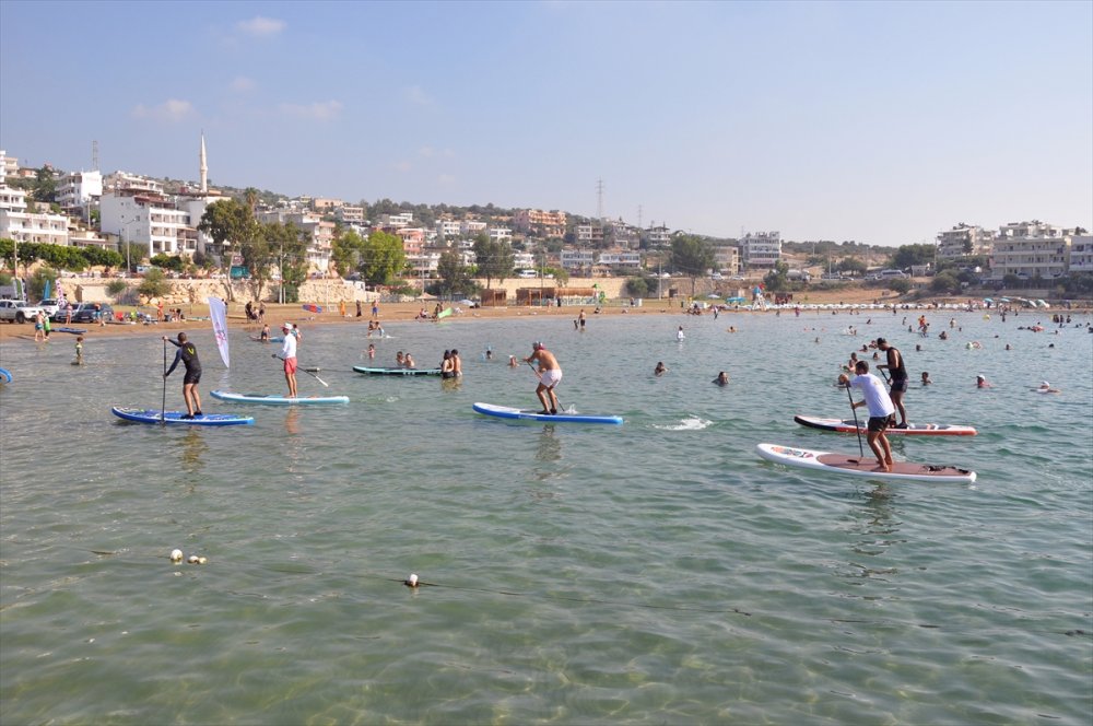 Kürek sörfü yarışması, Mersin'de düzenlendi