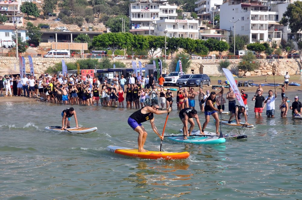 Kürek sörfü yarışması, Mersin'de düzenlendi