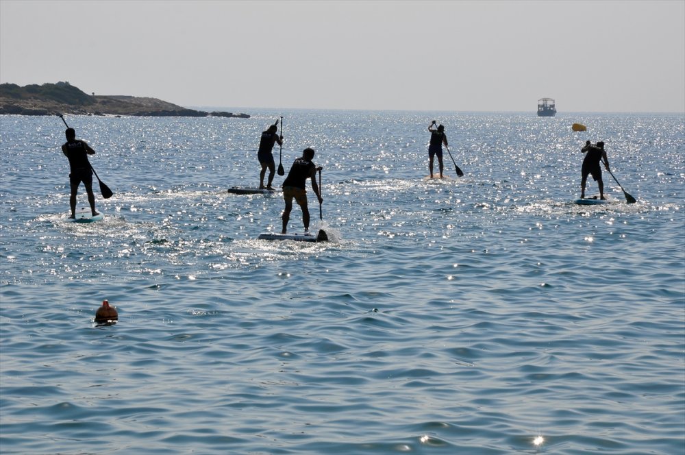 Kürek sörfü yarışması, Mersin'de düzenlendi