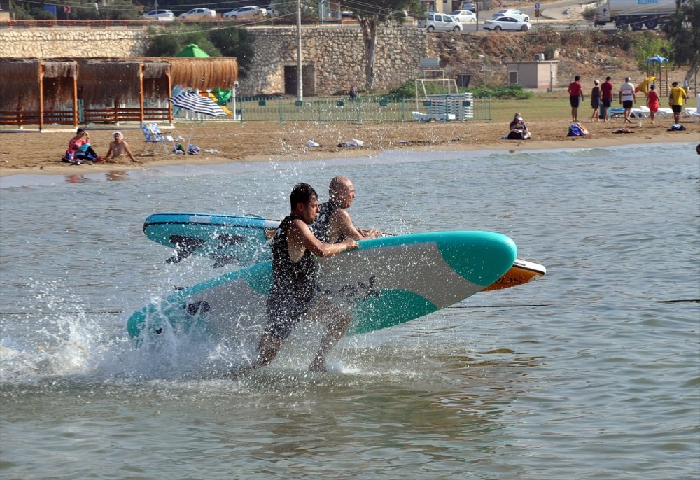 Kürek sörfü yarışması, Mersin'de düzenlendi