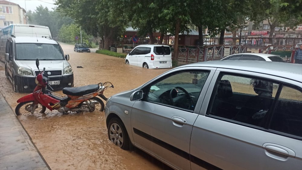 Kayseri sağanak ve dolu yağdı