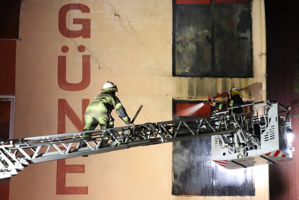 Ambalaj imalathanesinde çıkan yangın söndürüldü