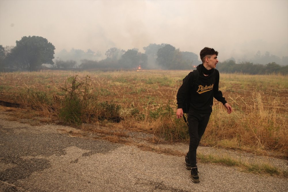 Yunanistan'a kaçan mülteciler, yangınlarda kapana kısıldı
