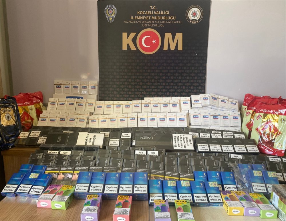 340 bin kaçak makaron ele geçirildi