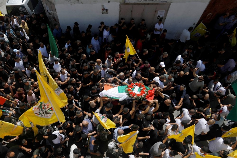 10 Temmuz'da Katledilen Filistinli toprağa verildi