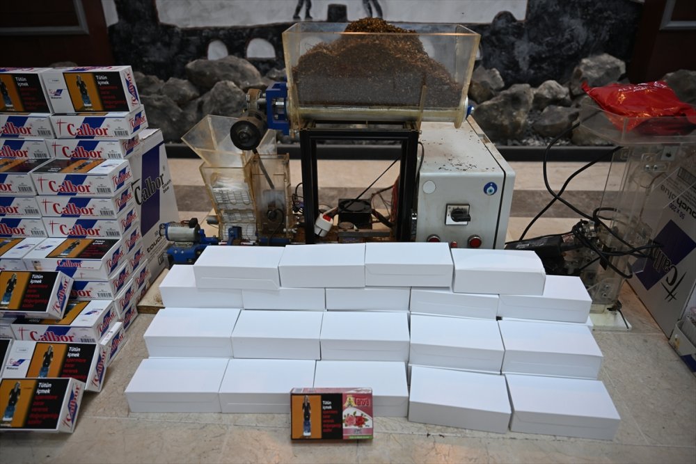 47 bin 460 kaçak makaron ele geçirildi