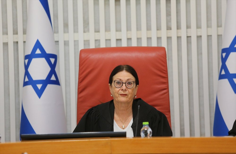 İsrail'de Yüksek Mahkeme'de yargı düzenlemesindeki kanun görüşülüyor