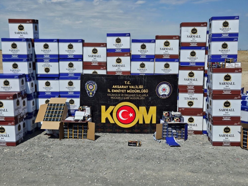 6 milyon kaçak makaron yakalandı