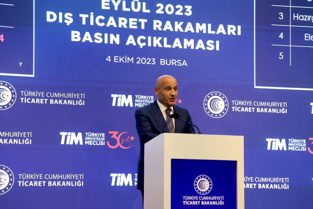 Türkiye'nin eylül ihracatı 22,7 milyar dolar