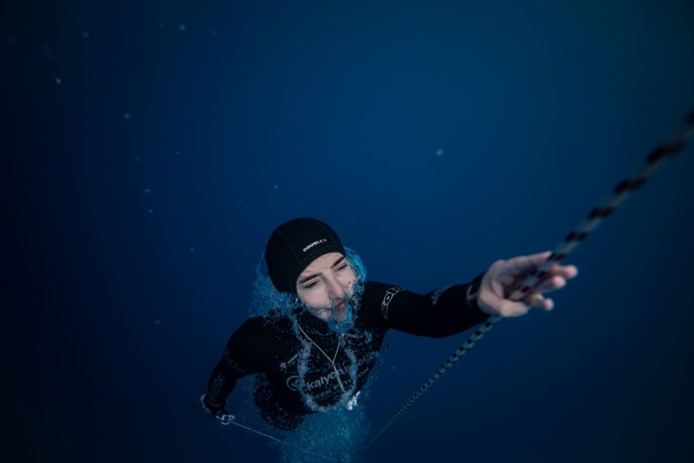 Milli sporcu Şahika Ercümen, nefesini 105 metre dünya rekorunu kırmak için tutacak