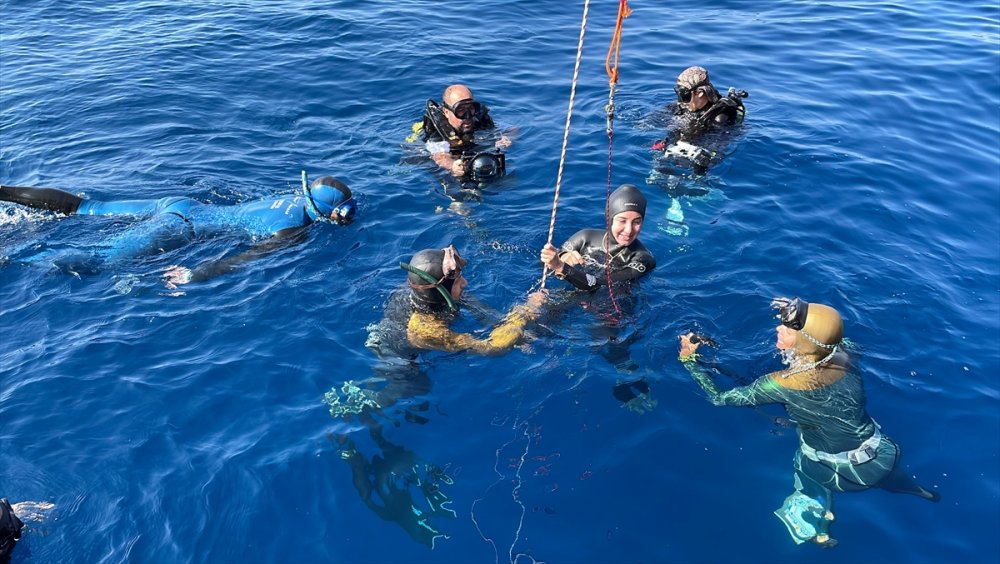 Milli sporcu Şahika Ercümen, nefesini 105 metre dünya rekorunu kırmak için tutacak