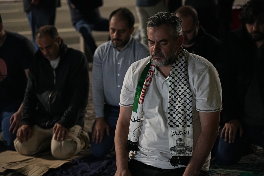 Brezilya'da Filistin'e destek gösterisi yapıldı