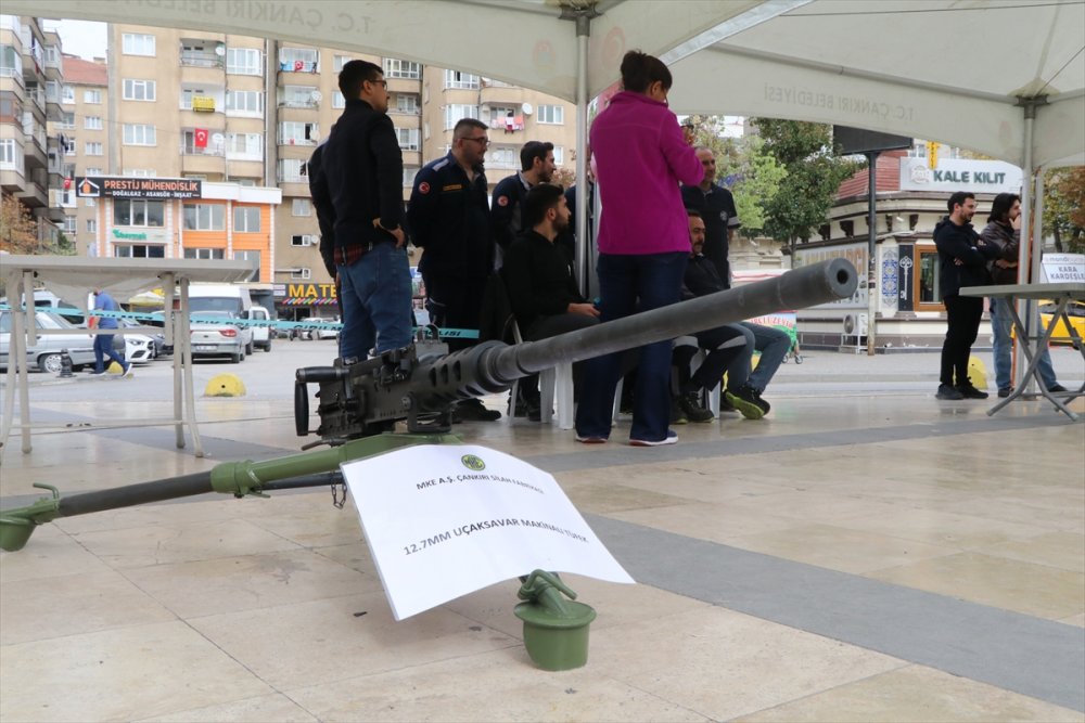 MKE Çankırı Silah Fabrikası'nda üretilen yerli ve milli silahlar tanıtıldı