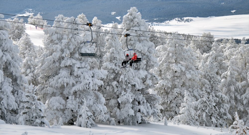 Kars Sarıkamış Kayak Merkezi bu hafta sonu da yoğun