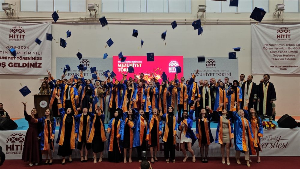 Çorum Hitit Üniversitesinde mezuniyet töreninde birinci Yemen’den çıktı