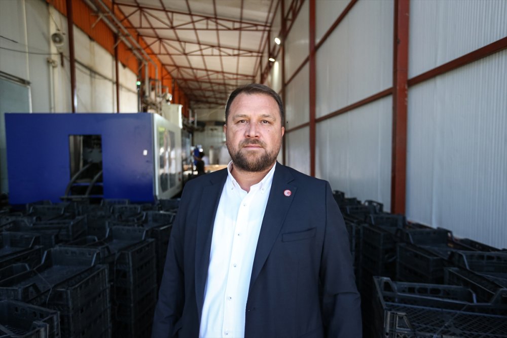 Bursa'da kooperatif üyesi armut üreticileri meyve kasasını da kendileri yapıyor