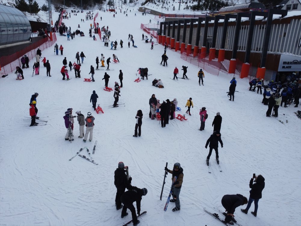 Palandöken bu Sömestirde de kayakseverlerin tercihi oldu