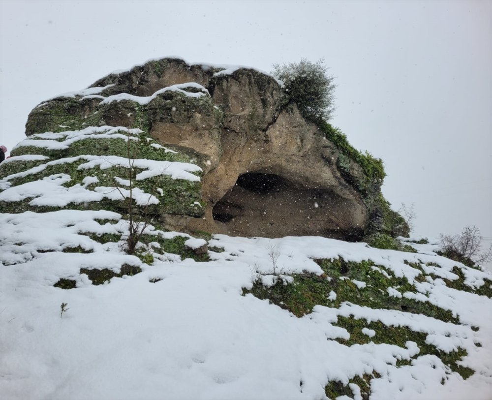 Karadeniz en eski yerleşim alanı Tekkeköy Mağaraları Arkeoloji Vadisi görüntülendi