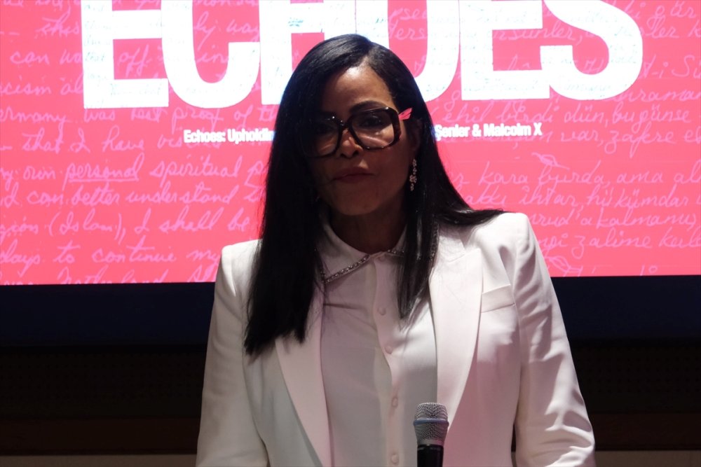 Emine Erdoğan, BM'de Şule Yüksel Şenler ve Malcolm X’in mirasını yaşatacak "Yankılar" sergisini açtı